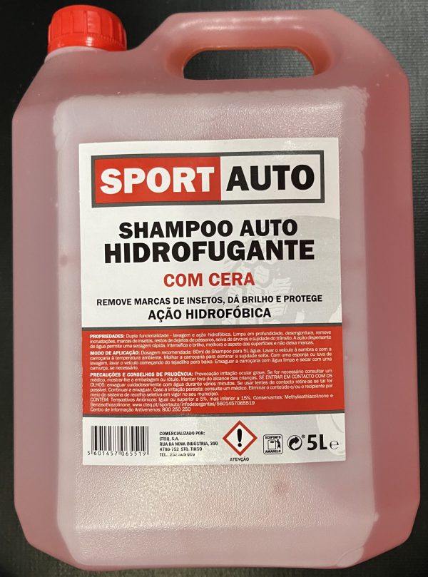 CHAMPO AUTO COM CERA HIDROFUGANTE 5L – CTEQ