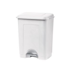 BALDE DO LIXO 35 L BRANCO COM PEDAL